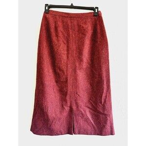 Jerry Lewis Woman's Wool Blend Midi Skirt Size‎ M Western Cowboy Holiday Cozy